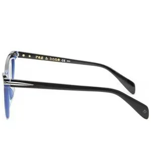 Rag & Bone 55mm Blue Sunglasses Rag & Bone Square Aviator 55mm Gradient Sunglasses | Black  main image 3